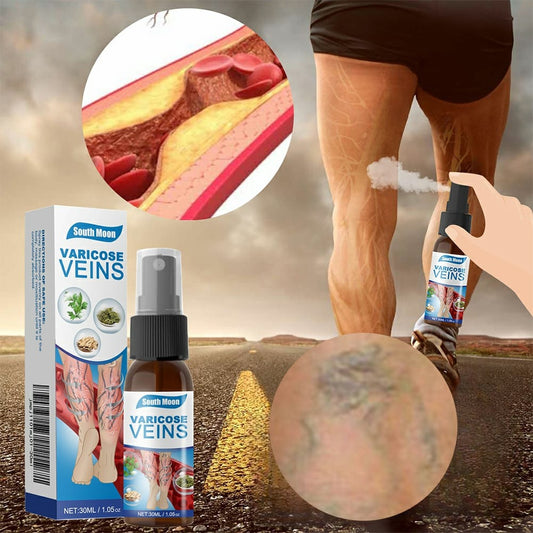 South Moon Varicose Veins Treatment Spray – 30ml Advanced Formula for Spider Veins, Leg Pain & Swelling Relief