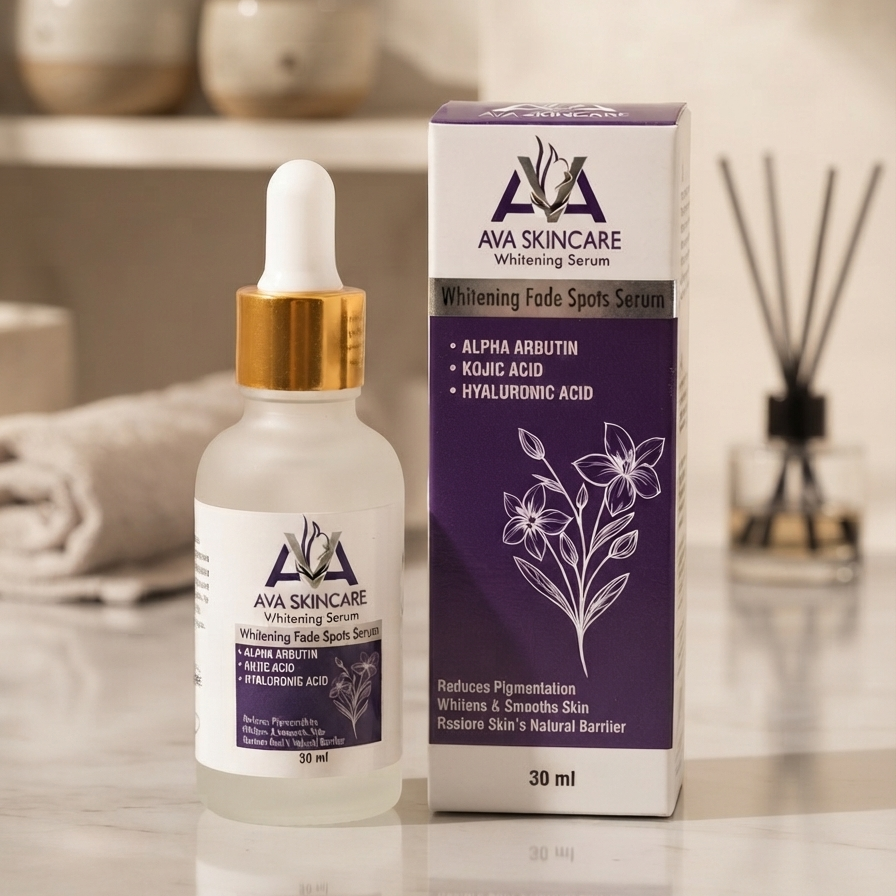 AVA Skin Care Whitening Fade Spots Serum - Advanced Brightening Treatment To Reduce Dark Spots