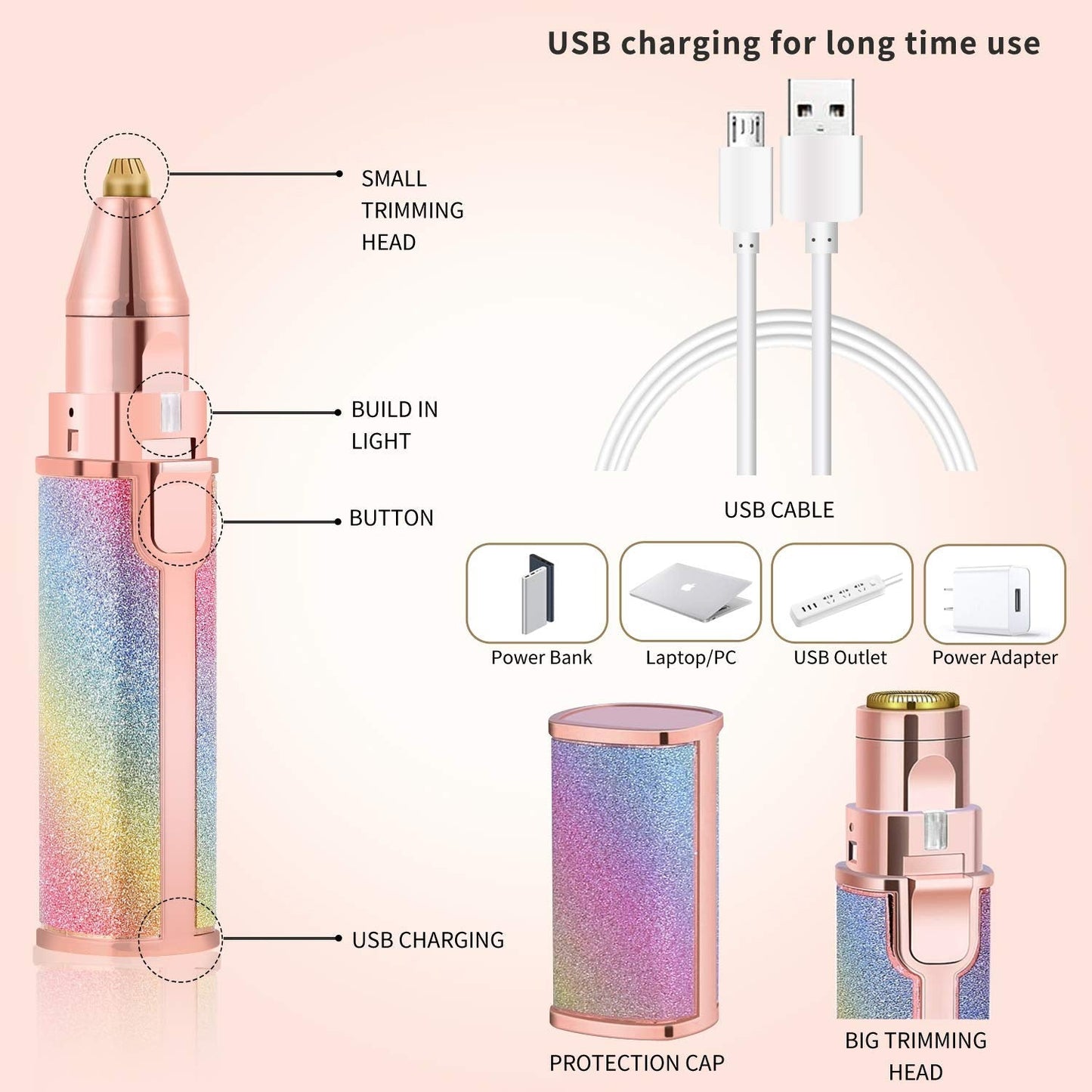 Rechargeable Eyebrow Trimmer