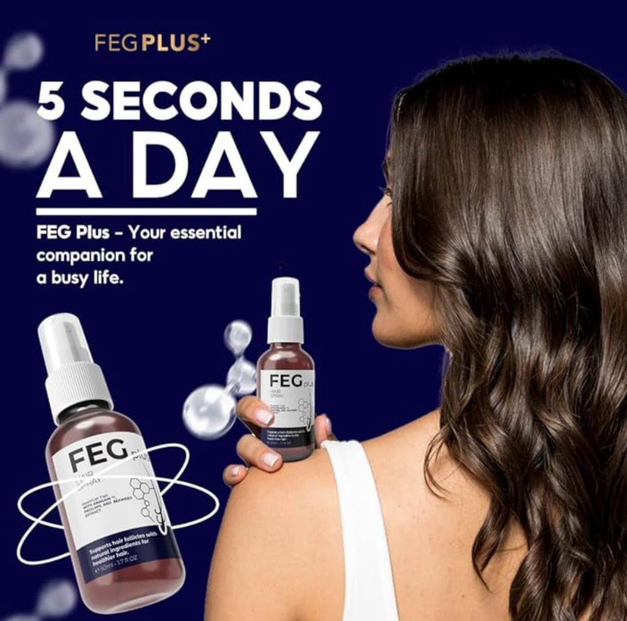 FEG Plus Hair Growth Spray Stimulate Follicles Reduce Hair Fall And Encourage