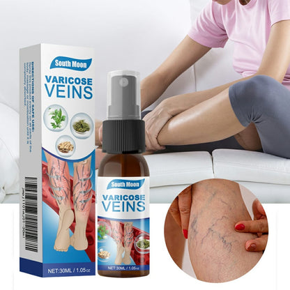 South Moon Varicose Veins Treatment Spray – 30ml Advanced Formula for Spider Veins, Leg Pain & Swelling Relief