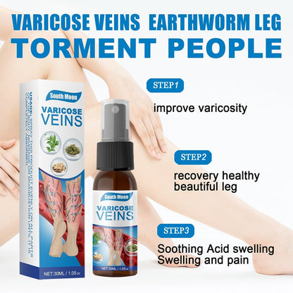 South Moon Varicose Veins Treatment Spray – 30ml Advanced Formula for Spider Veins, Leg Pain & Swelling Relief