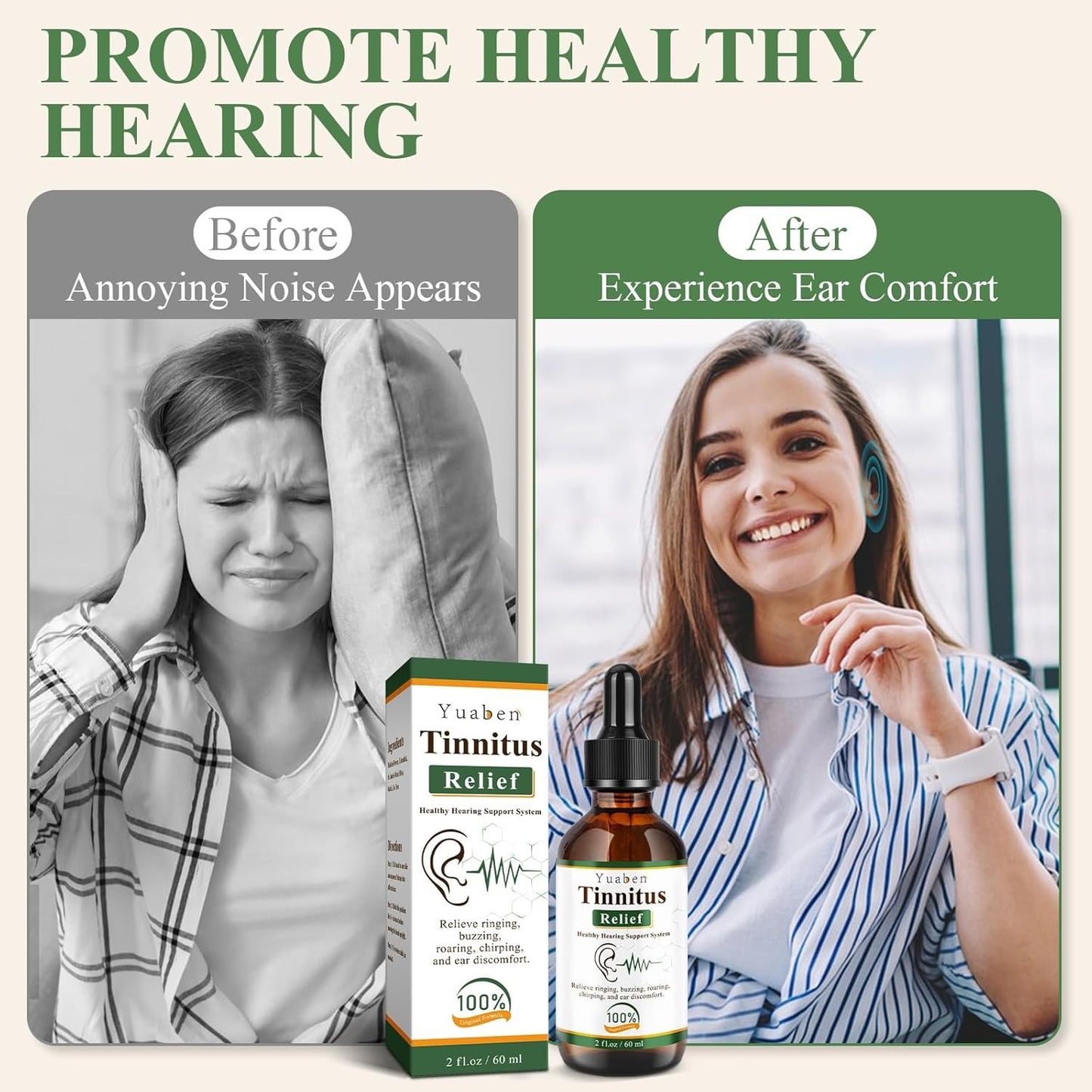 Yuaben Tinnitus Relief Drops Healthy