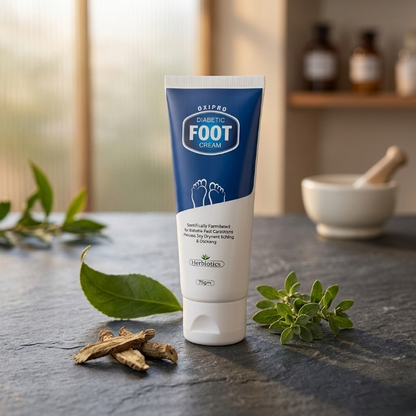 Herbiotics Oxipro Diabetic Foot Cream | Intensive Healing for Dry, Cracked & Itching Feet