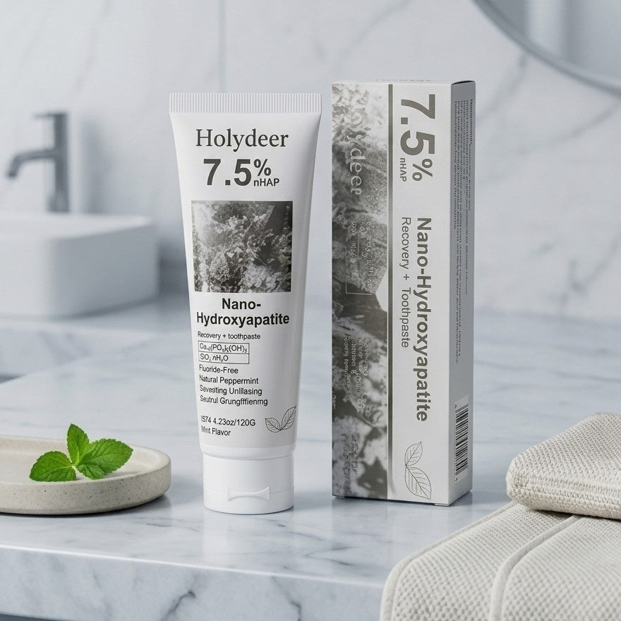 Holydeer Recovery Toothpaste  | 7.5% Nano-Hydroxyapatite For Enamel Repair & Whitening 120g Rs 153