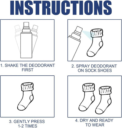 Footwear Deodorant Spray Shoe Deo Odor Control Fresh Spray (100ml)