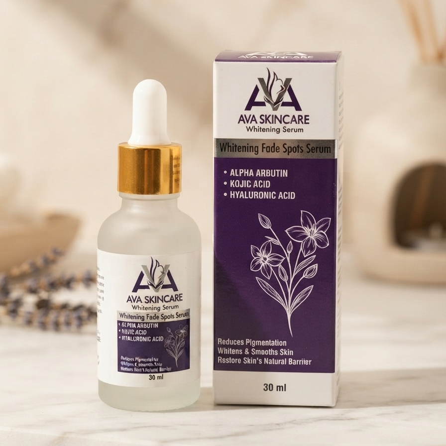AVA Skin Care Whitening Fade Spots Serum - Advanced Brightening Treatment To Reduce Dark Spots
