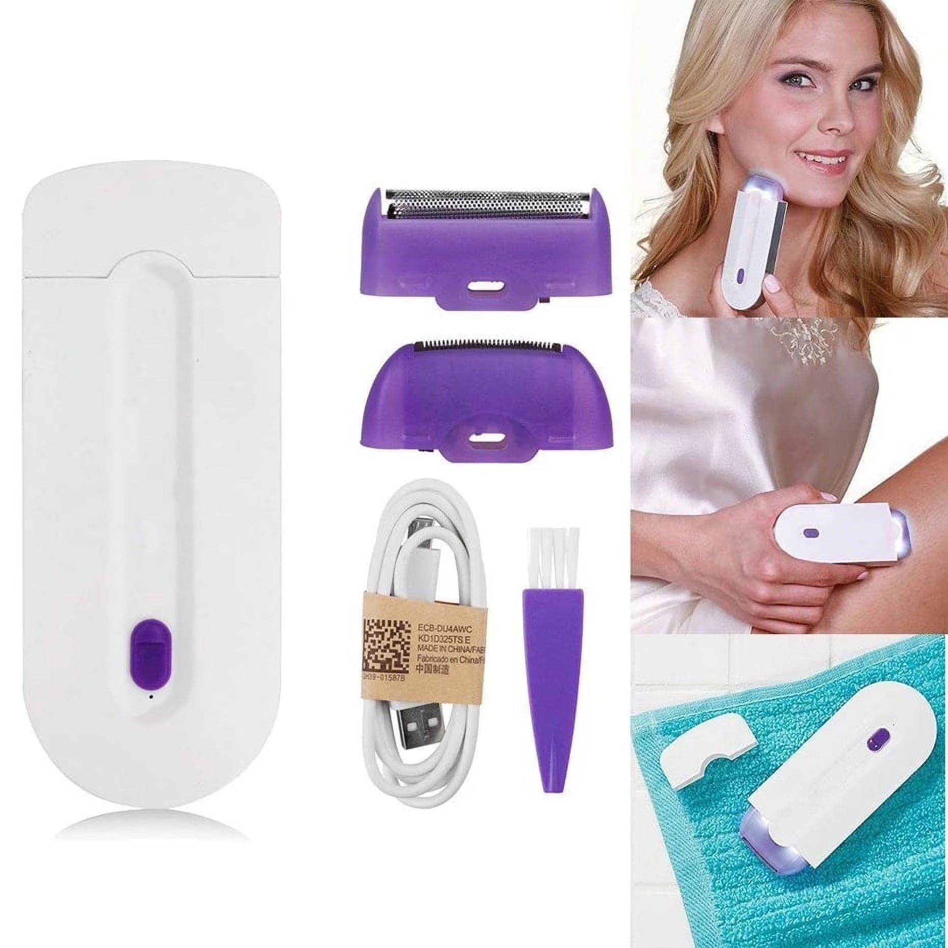 Epilator in use
