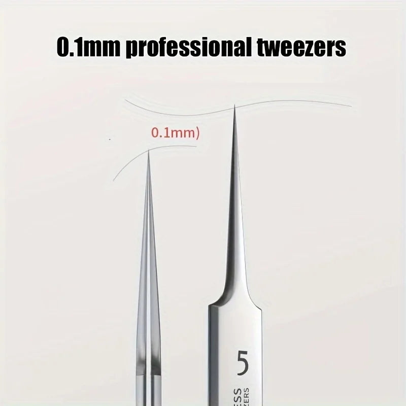 Extra Fine Acne & Blackhead Removal Tweezers - Stainless Steel