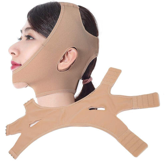 Face Lifting Belt in use